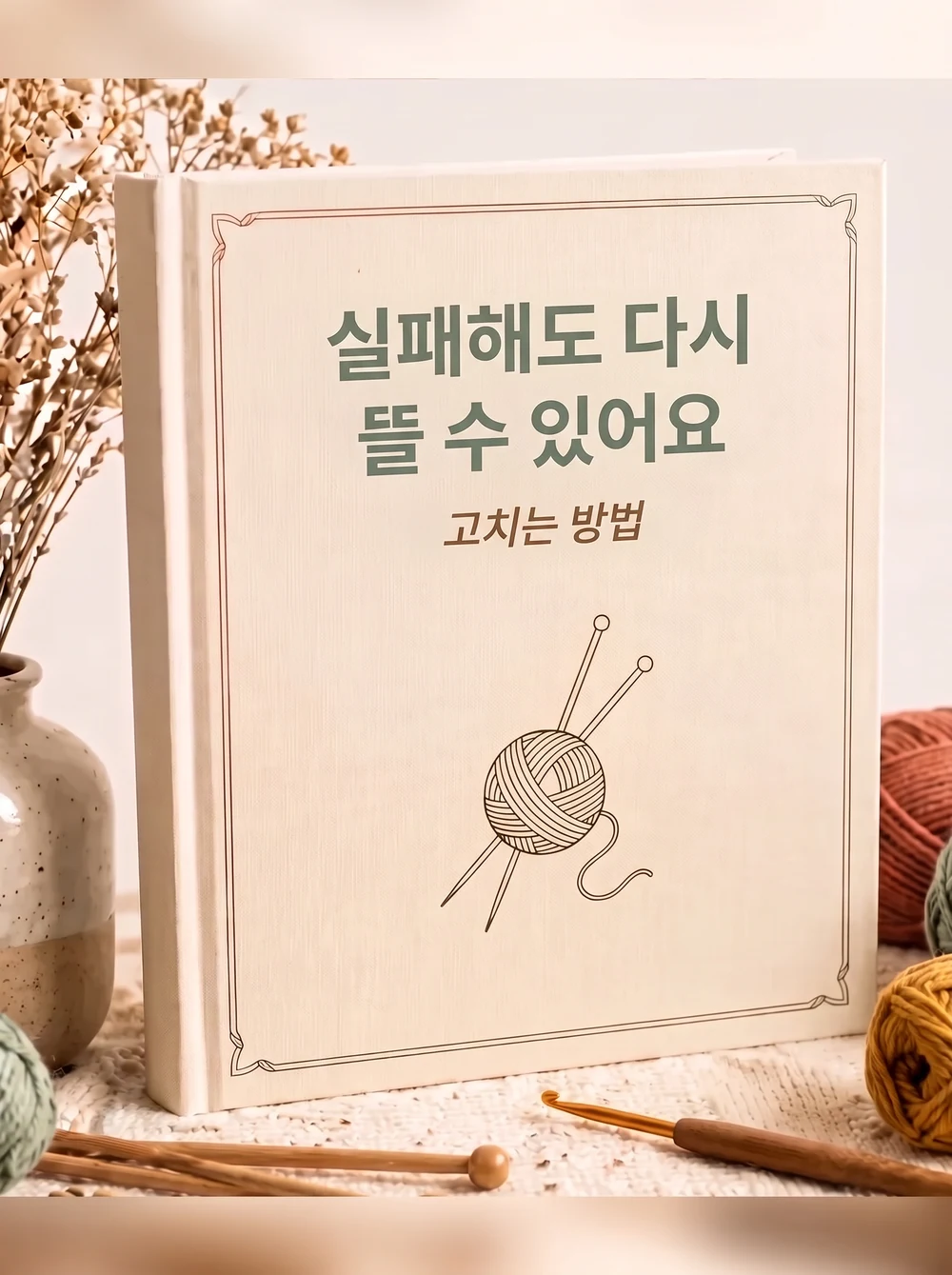 선물 1: 실패해도 다시 뜰 수 있어요, 대바늘로 코 줍기