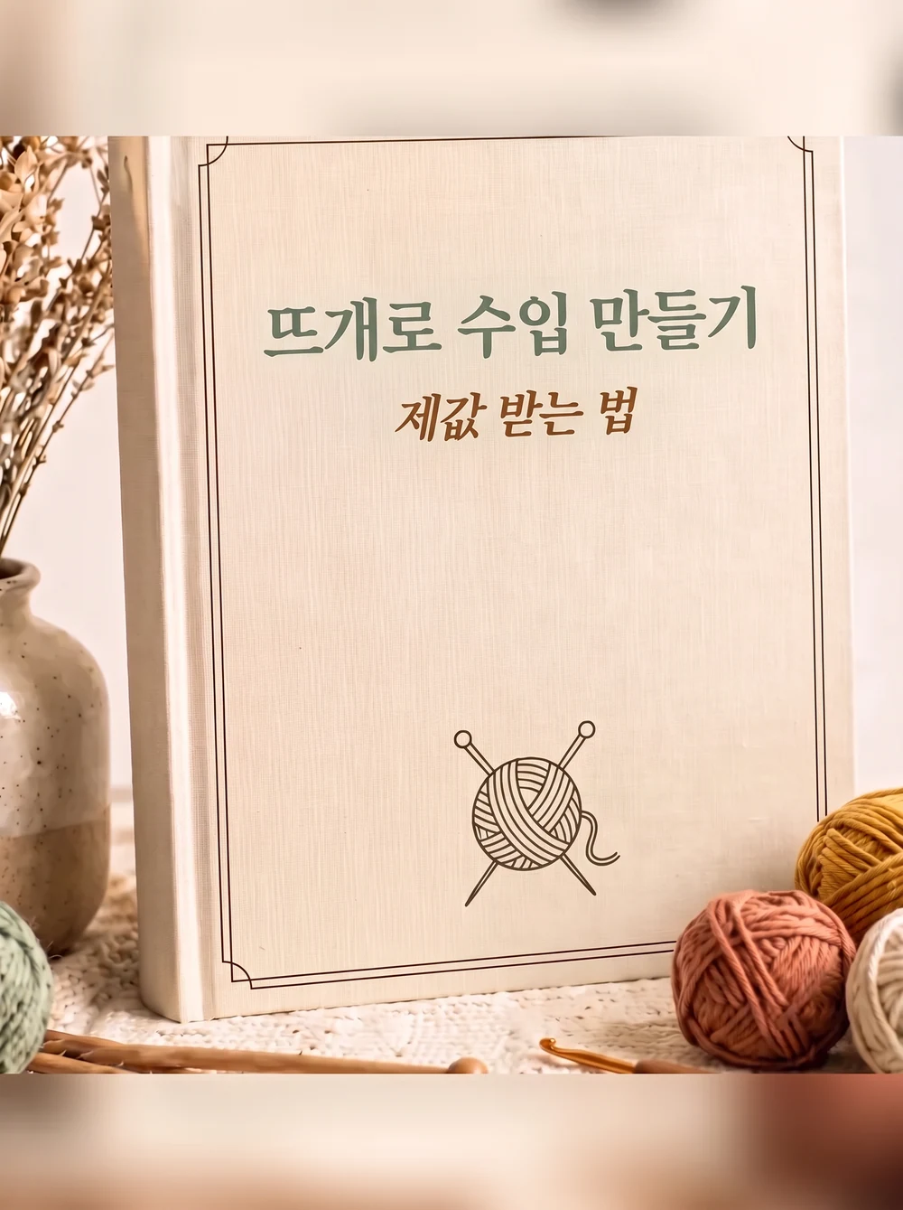 선물 2: 뜨개로 수입 만들기, 마켓에 놓인 작품